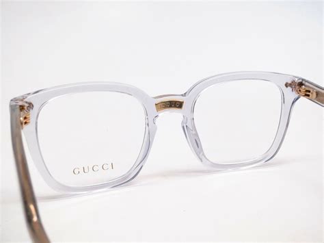 gucci reading glasses frames mens|Gucci clear frame glasses men.